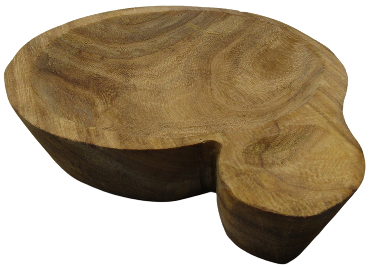 Handcrafted wooden potpourri bowl with smooth natural grain and rustic charm for home decor