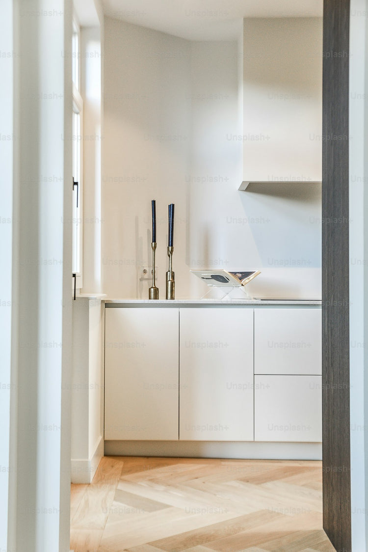 Beautiful kitchen with elegant furniture and stylish home decor