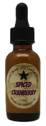 Shoots, Roots & Leather Boots Spiced Cranberry Simmer Extender Fragrance Oil – 1 oz Dropper-Top Glass Bottle – Refresh or Standalone
