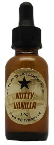 Shoots, Roots & Leather Boots Nutty Vanilla Simmer Extender Fragrance Oil – 1 oz Dropper-Top Glass Bottle – Refresh or Standalone