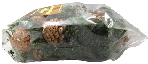 Shoots, Roots & Leather Boots Evergreen & Moss Potpourri – 5 Cup Bag – Handcrafted Botanical Bowl Filler with Pinecones & Green Moss – Fresh Woodland Fragrance – Handmade in Tennessee