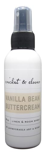 Cricket & Clover Vanilla Bean Buttercream Potpourri Room Spray 4 Ounce Bottle