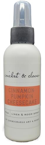 Cricket & Clover Cinnamon Pumpkin Cheesecake Potpourri Room Spray 4 Ounce Bottle