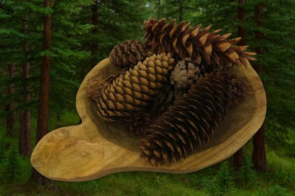 Shoots, Roots & Leather Boots Pine Cones Potpourri – Evergreen Scent – 5 Cup Bag – Handcrafted Woodland Bowl Filler with Natural Pinecones – Fresh Forest Aroma – Handmade in Tennessee