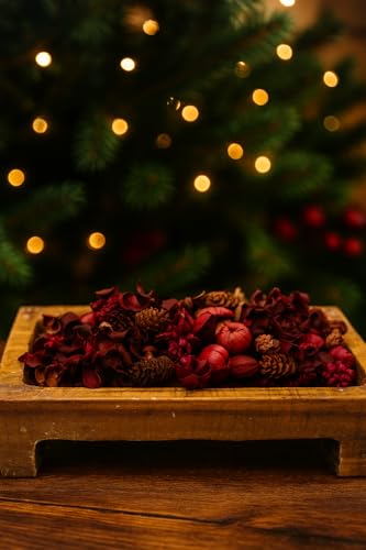 Shoots, Roots & Leather Boots Very Merry Cranberry Potpourri – 5 Cup Bag – Cranberry Spice Vanilla Scent – Festive Holiday Bowl Filler – Handmade Rustic Christmas Decor