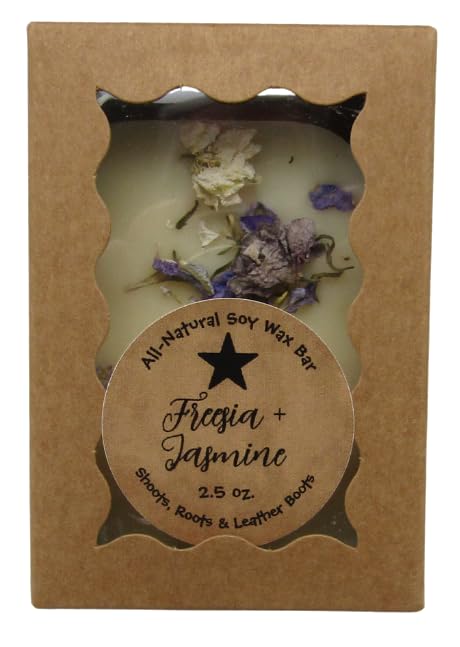 Freesia Jasmine Wax Melt Bar by Shoots, Roots & Leather Boots – scented wax melts for warmers