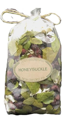 Just Browsing Honeysuckle Potpourri – 4 Cup Bag – Floral Fragranced Home Décor – Long-Lasting Scented Blend