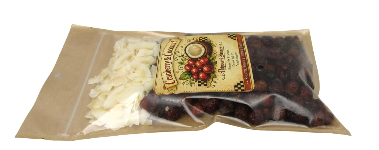 Cranberry Coconut Simmer Pot close-up – fruity botanical simmer blend