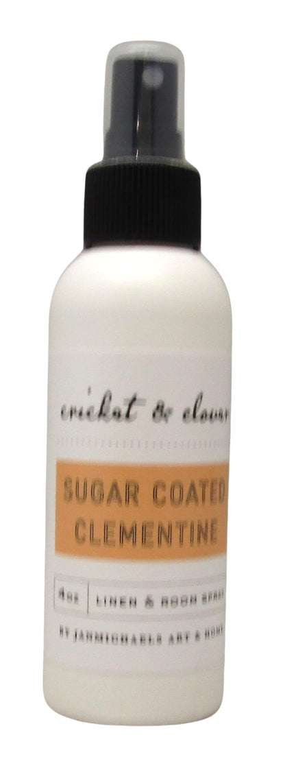 Cricket & Clover Sugar Coated Clementine Room & Linen Spray, 4 fl oz – front view