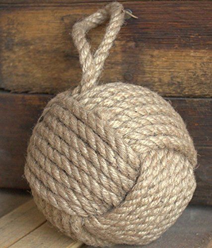 5" Monkey Fist Nautical Doorstop Rope Sailor Knot - anything4home
