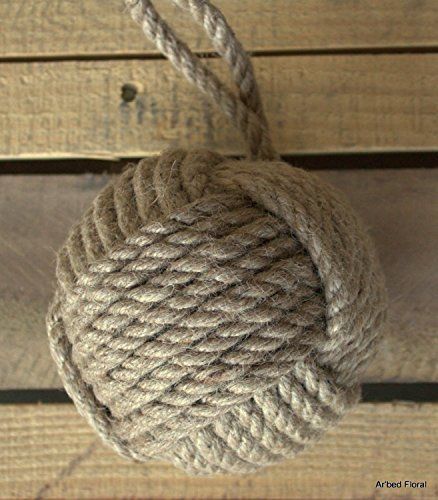 5" Monkey Fist Nautical Doorstop Rope Sailor Knot - anything4home
