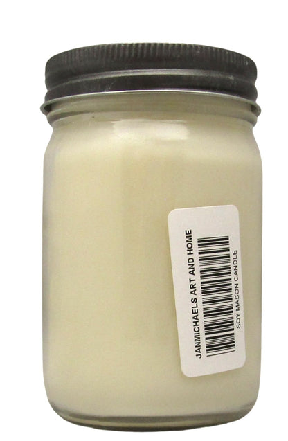 Cricket & Clover Sugar Coated Clementine Soy Mason Jar Candle, 12 oz – packaging view