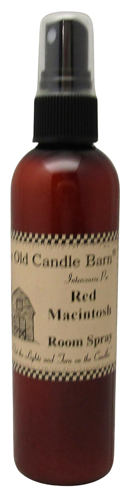 Old Candle Barn Red Macintosh Room Spray, 4 fl oz – front view