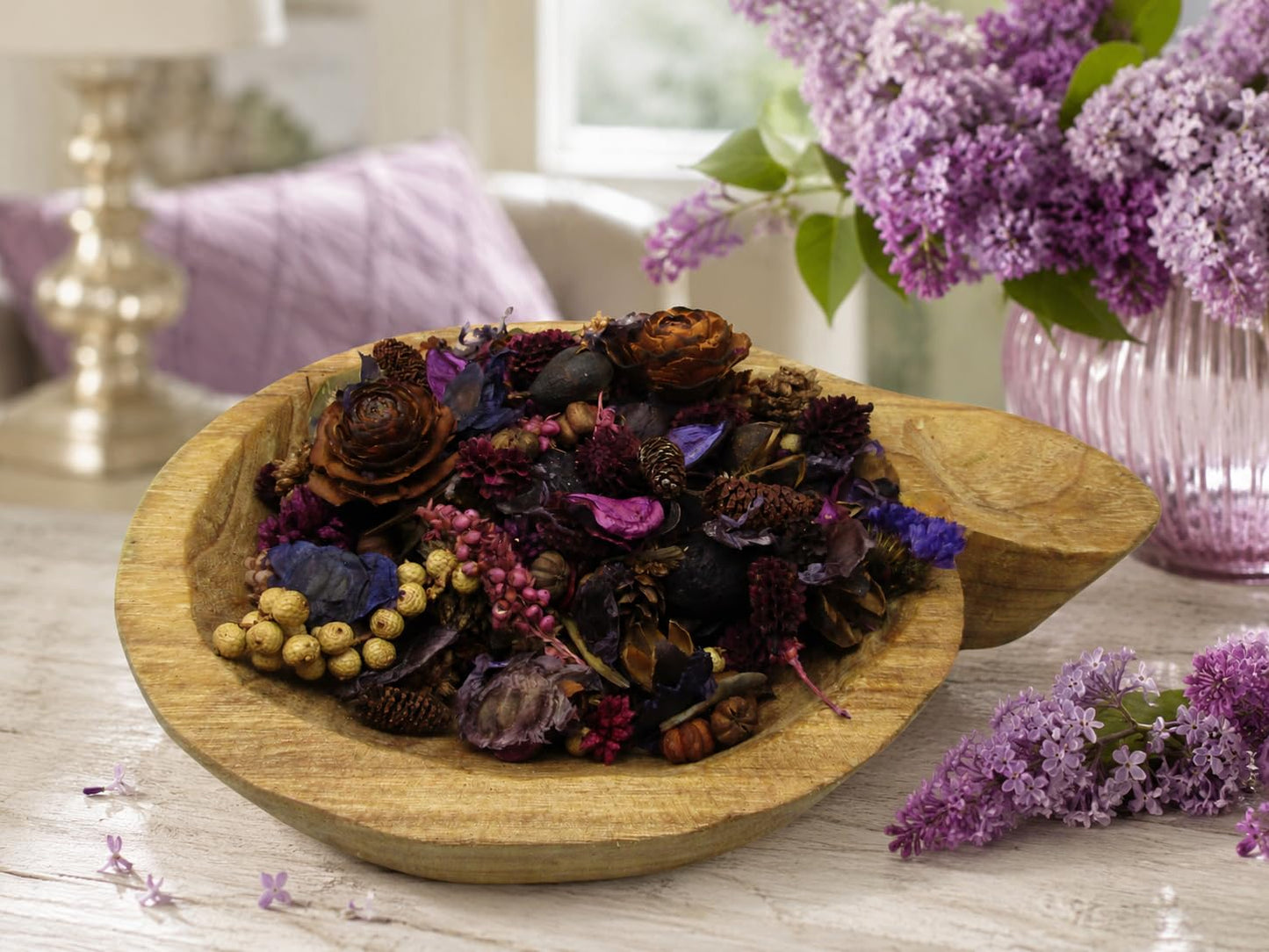 Lilac Potpourri – handmade floral botanical blend in zip-top bag