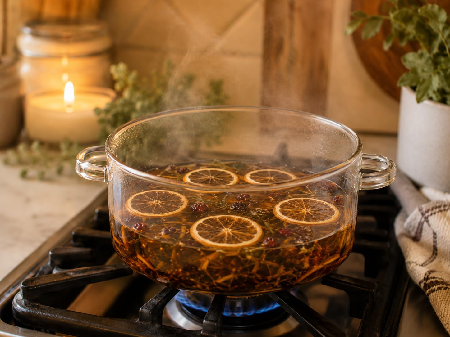 Fresh Squeezed Simmer Potpourri – handmade lemon and citrus peel botanical blend