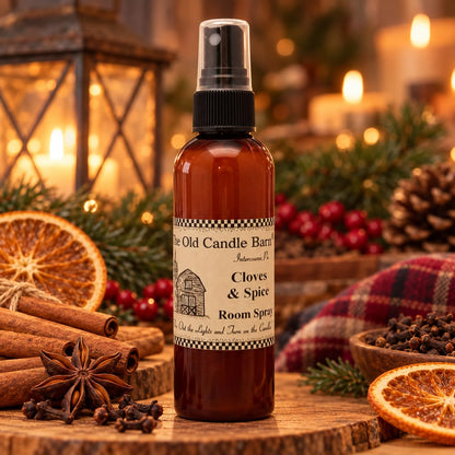 Old Candle Barn Cloves & Spice Room Spray, 4 fl oz – close-up detail