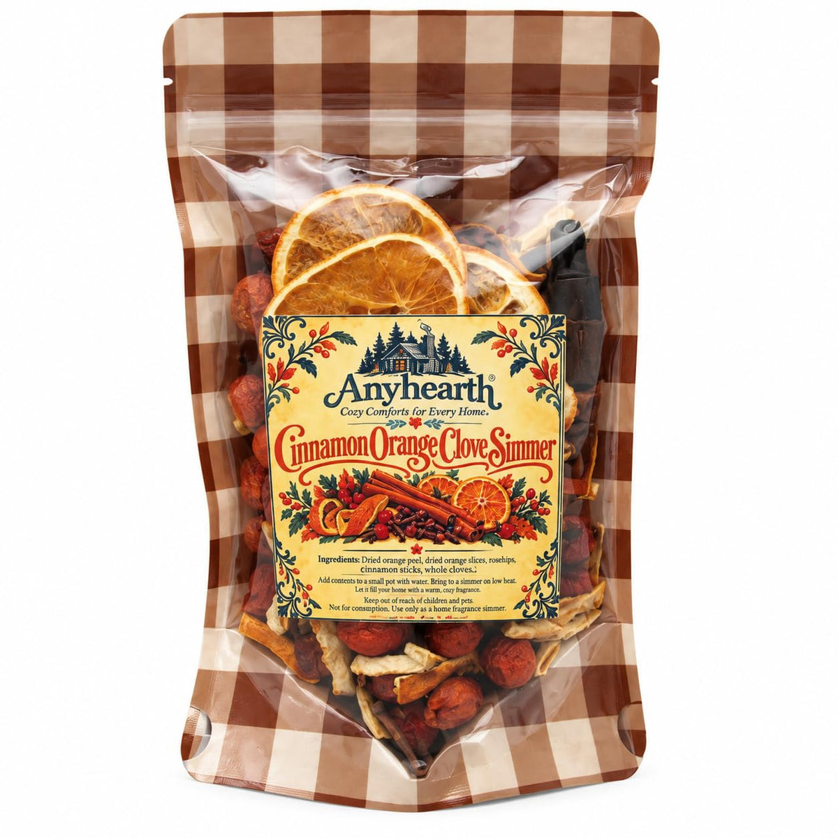 Anyhearth Cinnamon Orange Clove Simmer Pot Blend – front view