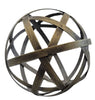 Audrey's Woven 4 inch Brass Decorative Orb Metal Decor Balls Accent Bowl Spheres Art - anything4home