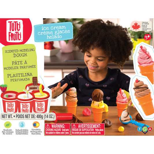 Tutti Frutti rehydratable, blendable, scented modeling dough kit: Ice Cream