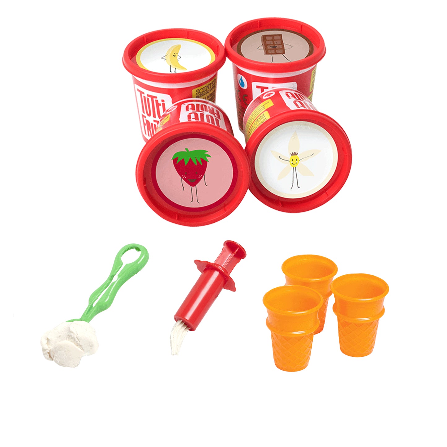 Tutti Frutti rehydratable, blendable, scented modeling dough kit: Ice Cream