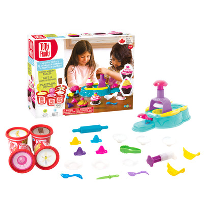 Tutti Frutti rehydratable, blendable, scented modeling dough kit: Cupcakes Factory