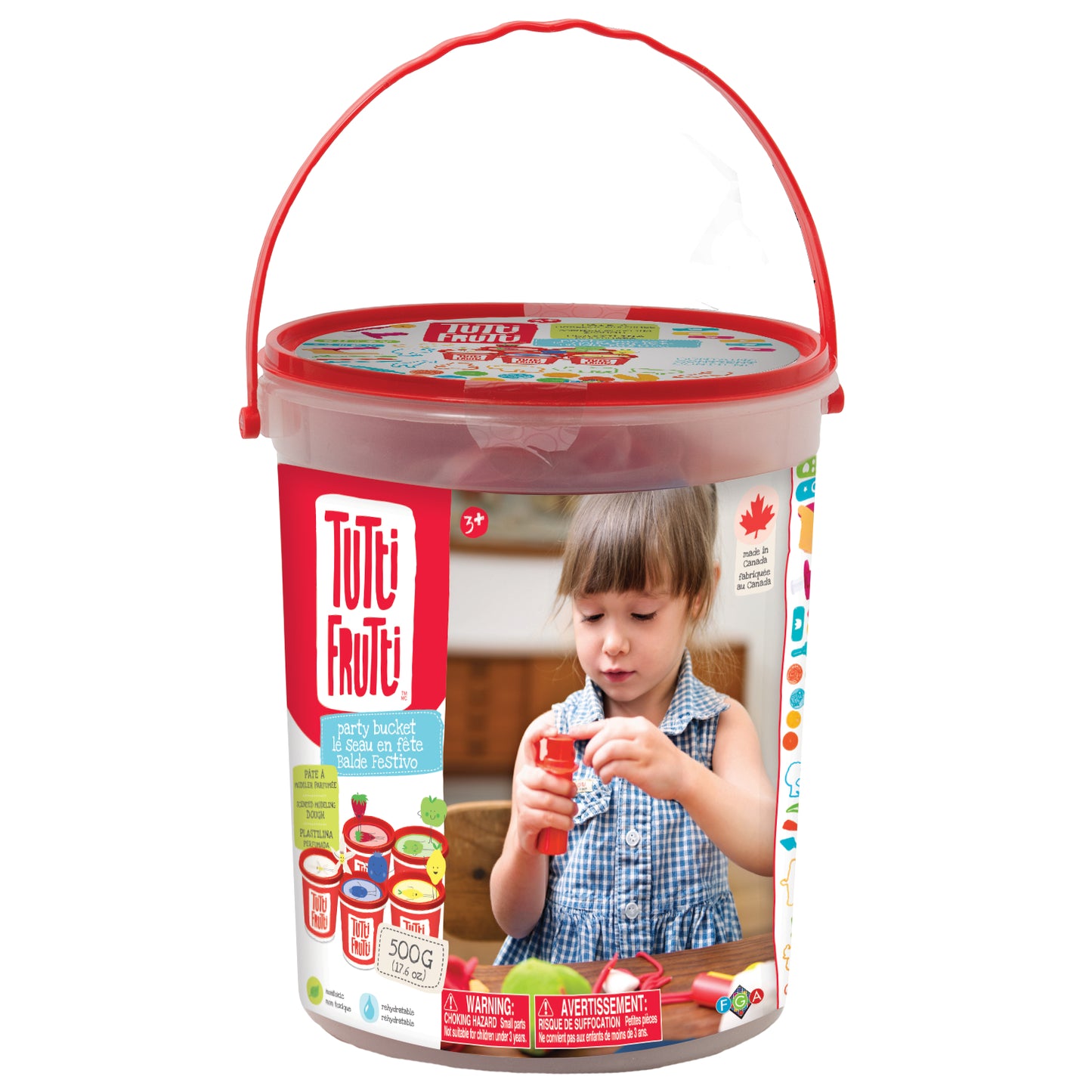 Tutti Frutti rehydratable, blendable, scented modeling dough kit: Party Bucket