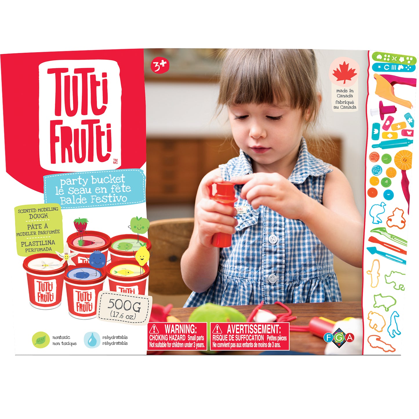 Tutti Frutti rehydratable, blendable, scented modeling dough kit: Party Bucket