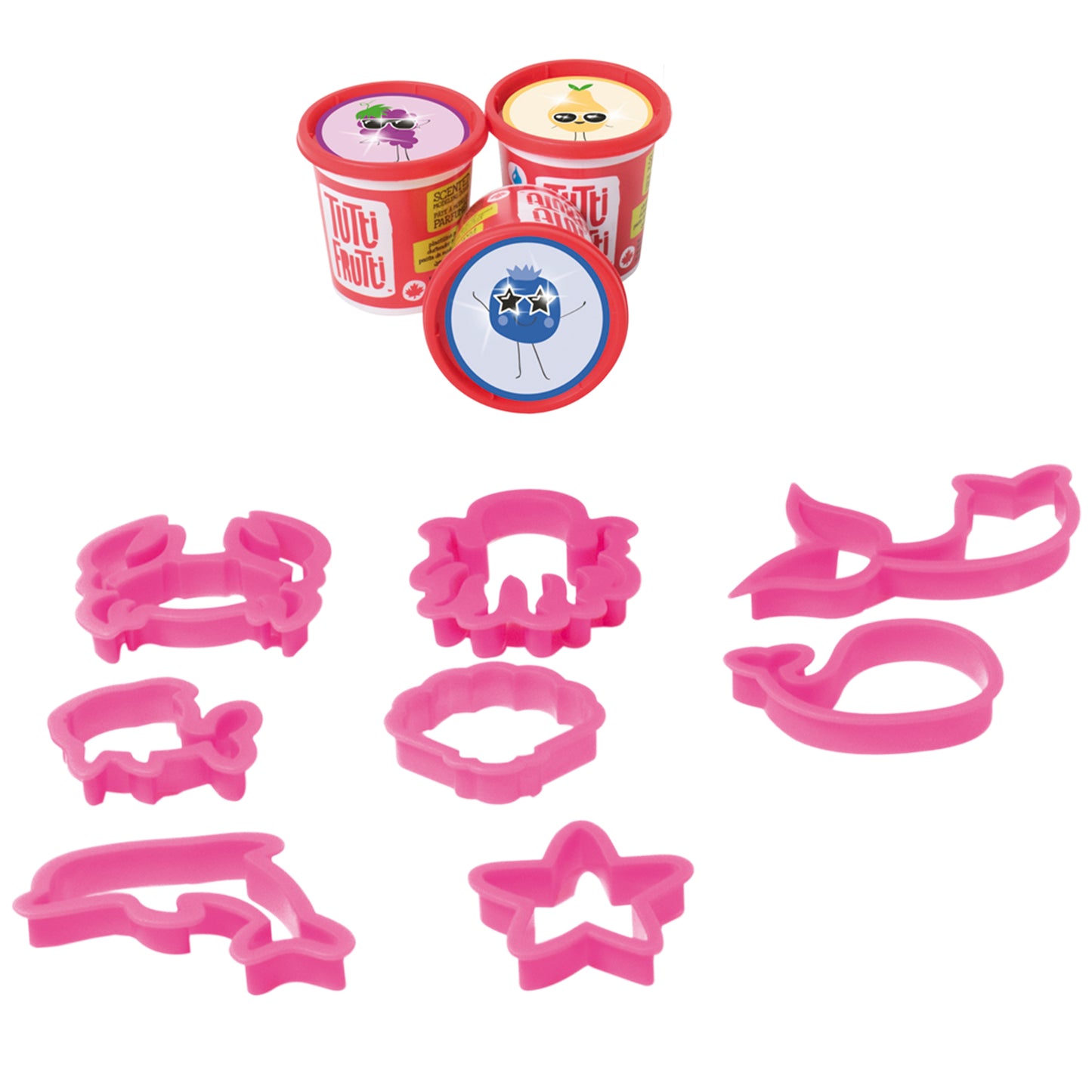 Tutti Frutti rehydratable, blendable, scented modeling dough kit: Sparkling Mermaids Trio