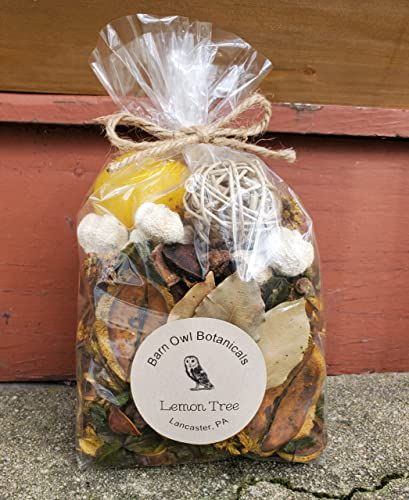 Barn Owl Botanicals Lemon Tree Potpourri Bowl Filler 6 Cup Bag - anything4home
