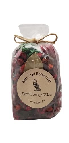 Barn Owl Botanicals Strawberry Bliss Potpourri Half Pound Bag Decoration Bowl Filler - anything4home