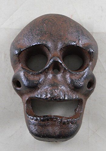 Cast Iron Wall Mounted Skull Bottle Opener - anything4home