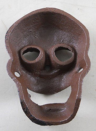 Cast Iron Wall Mounted Skull Bottle Opener - anything4home