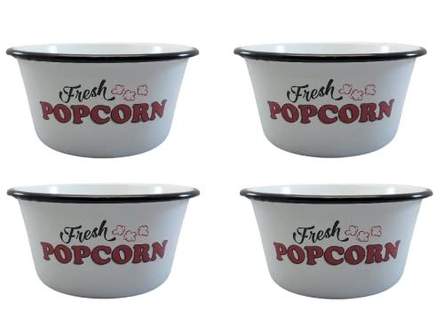 Enamelware - Small Popcorn Bowls (Set of 4) - anything4home