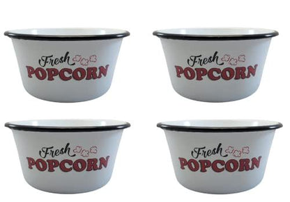 Enamelware - Small Popcorn Bowls (Set of 4) - anything4home