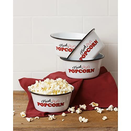Enamelware - Small Popcorn Bowls (Set of 4) - anything4home