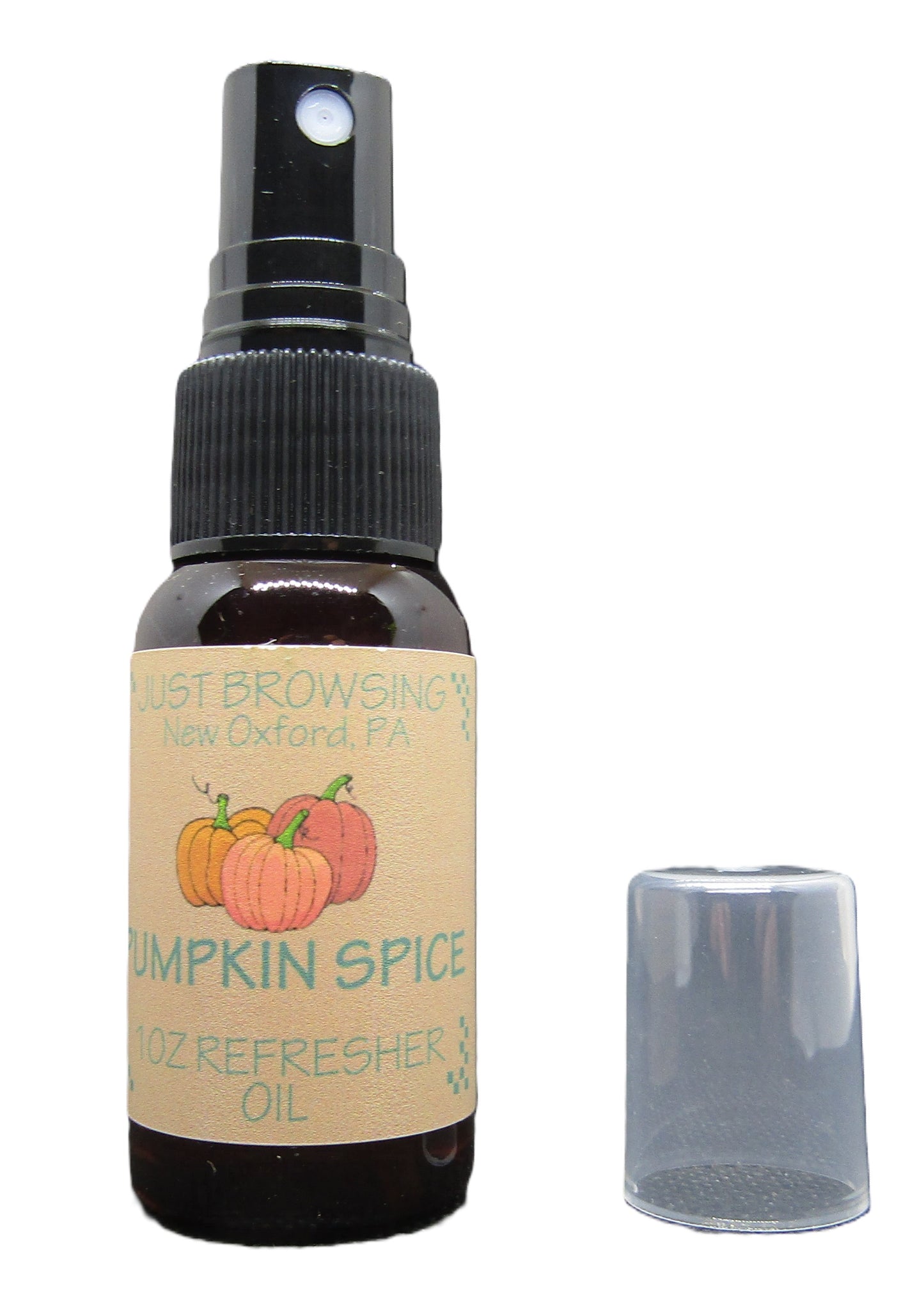 Just Browsing Potpourri Refresher Oil Spray | 1-Ounce Bottle | Long-Lasting Pumpkin Spice Fragrance | Easy-to-Use Potpourri Scent Booster for Fall Home Décor, Air Freshening & Seasonal Aromas