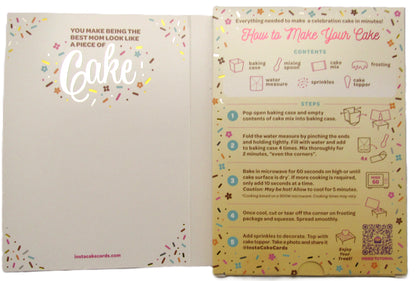 Happy Mother's Day Instacake Card Mamaccino Cake with Love you Latte Frosting