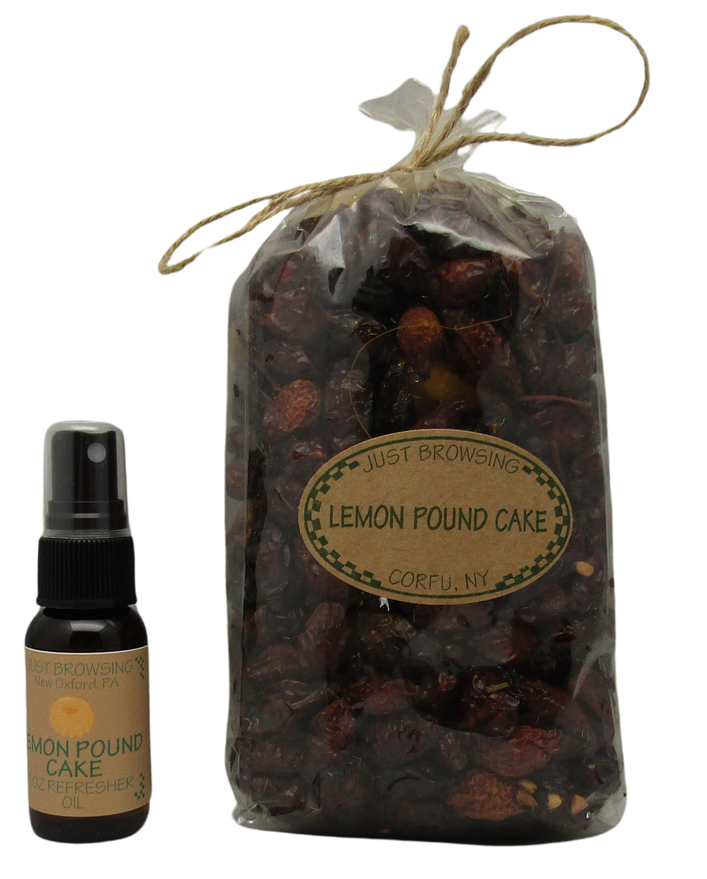 Just Browsing Lemon Pound Cake Potpourri Small 3-4 cup bag with refresher oil spray - anything4home