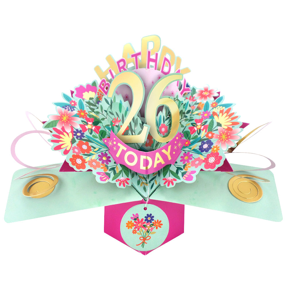 Happy 'Any Age' Birthday '10 To 109' Today Pop-Up Greeting Card for Her
