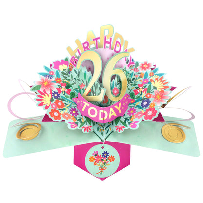 Happy 'Any Age' Birthday '10 To 109' Today Pop-Up Greeting Card for Her