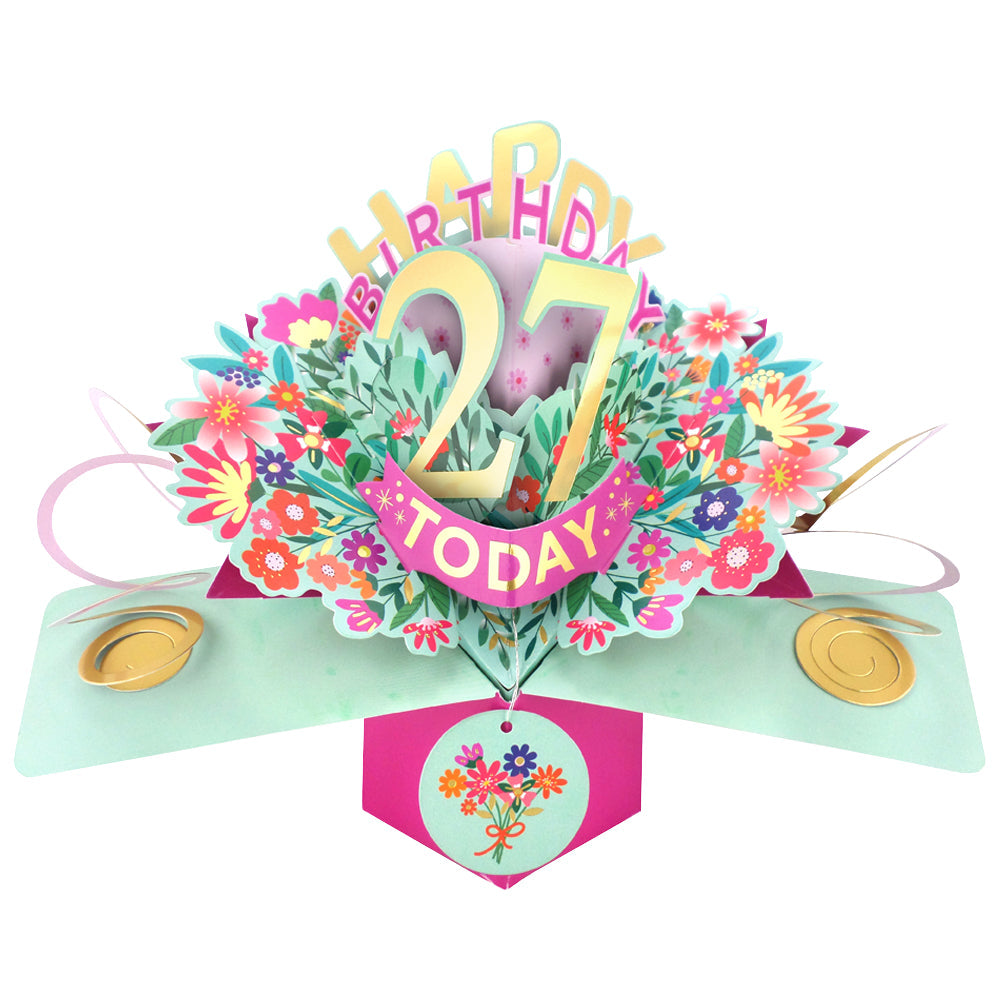 Happy 'Any Age' Birthday '10 To 109' Today Pop-Up Greeting Card for Her