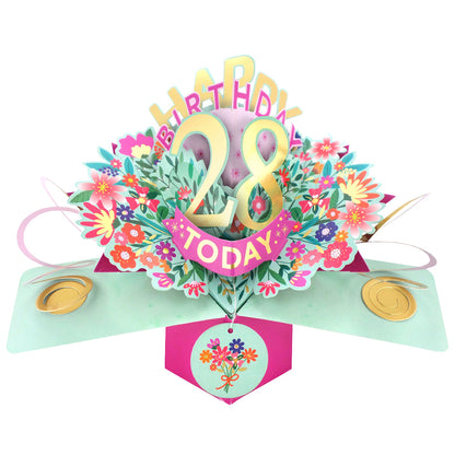 Happy 'Any Age' Birthday '10 To 109' Today Pop-Up Greeting Card for Her