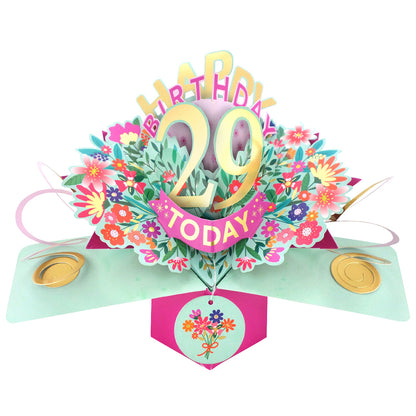 Happy 'Any Age' Birthday '10 To 109' Today Pop-Up Greeting Card for Her