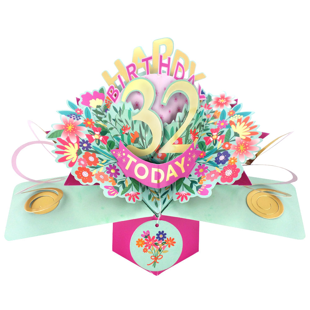 Happy 'Any Age' Birthday '10 To 109' Today Pop-Up Greeting Card for Her