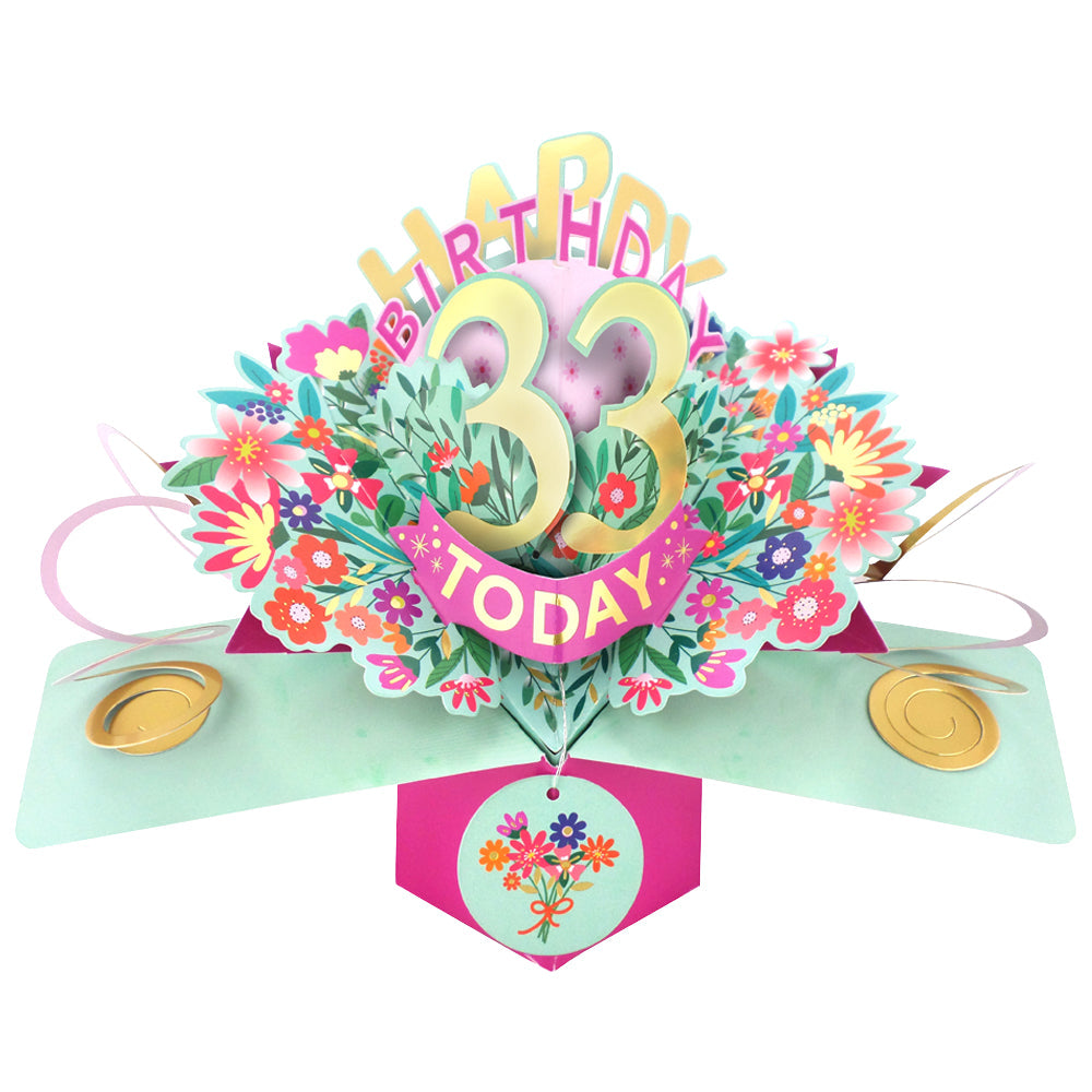 Happy 'Any Age' Birthday '10 To 109' Today Pop-Up Greeting Card for Her
