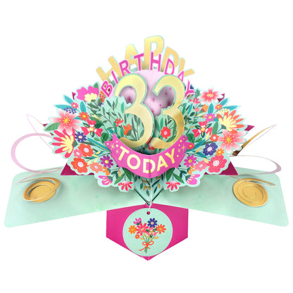 Happy 'Any Age' Birthday '10 To 109' Today Pop-Up Greeting Card for Her