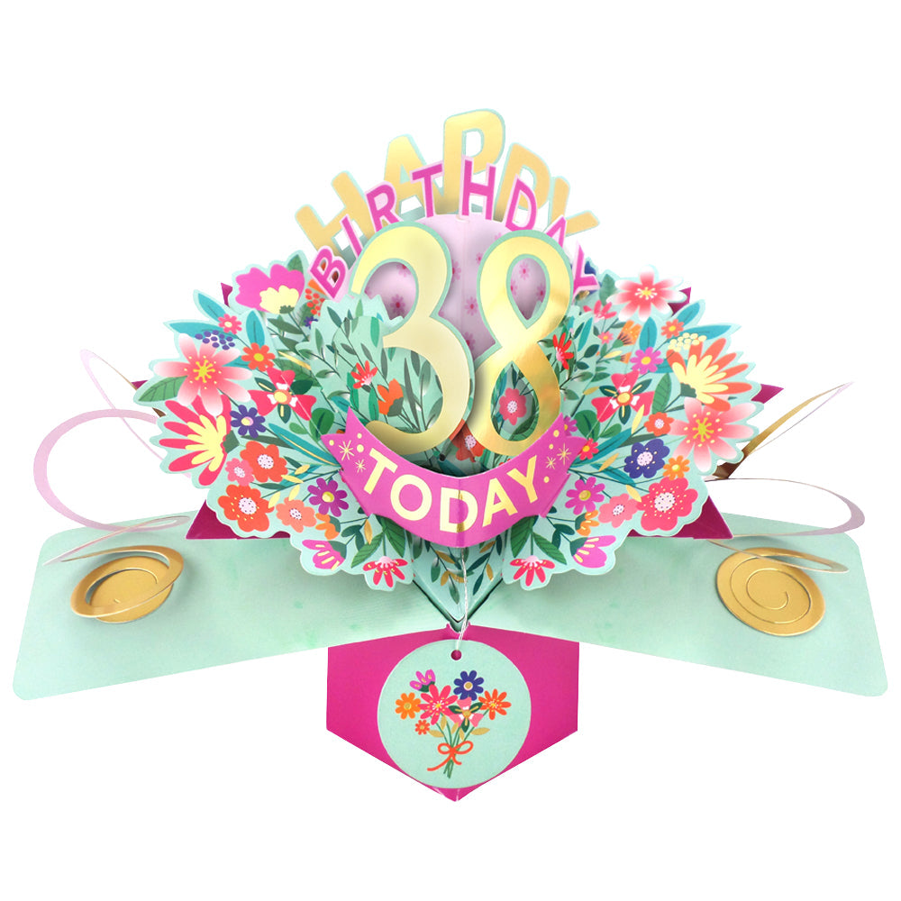 Happy 'Any Age' Birthday '10 To 109' Today Pop-Up Greeting Card for Her