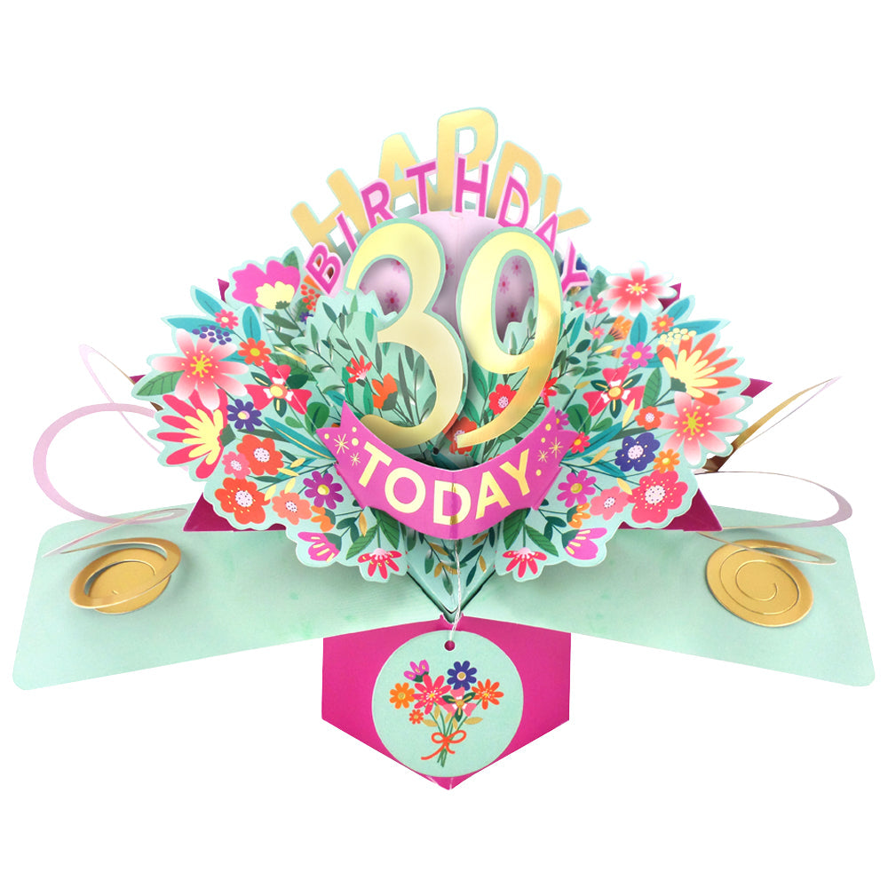Happy 'Any Age' Birthday '10 To 109' Today Pop-Up Greeting Card for Her