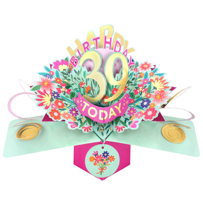 Happy 'Any Age' Birthday '10 To 109' Today Pop-Up Greeting Card for Her