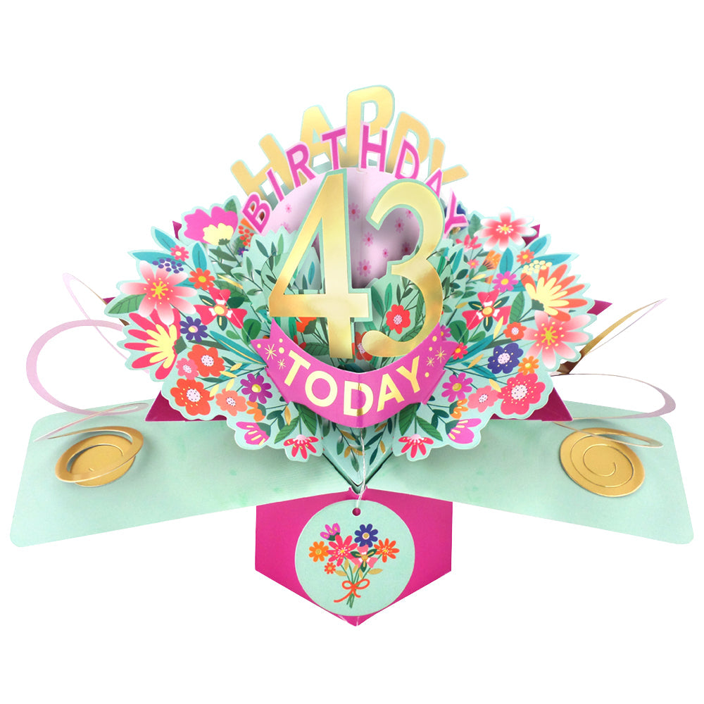 Happy 'Any Age' Birthday '10 To 109' Today Pop-Up Greeting Card for Her